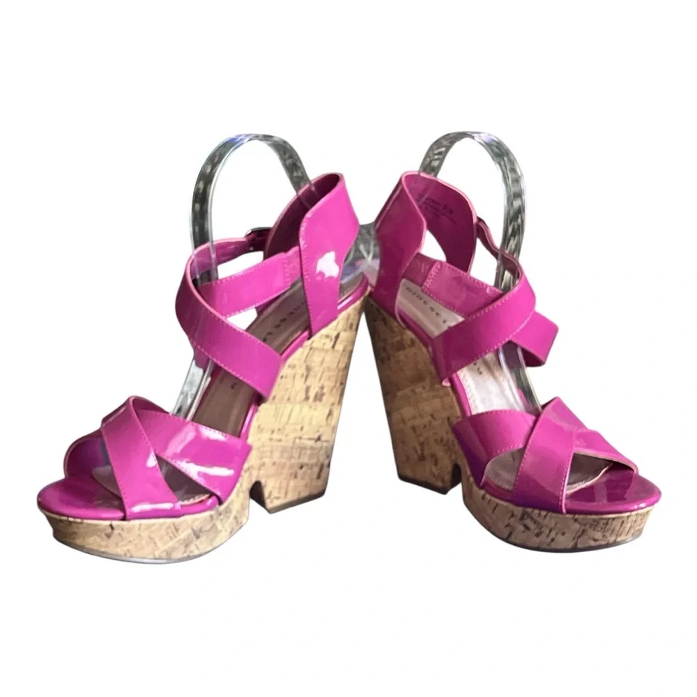 Chinese Laundry Fuchsia Strappy Sandals Women’s Size 9.5 NWOT